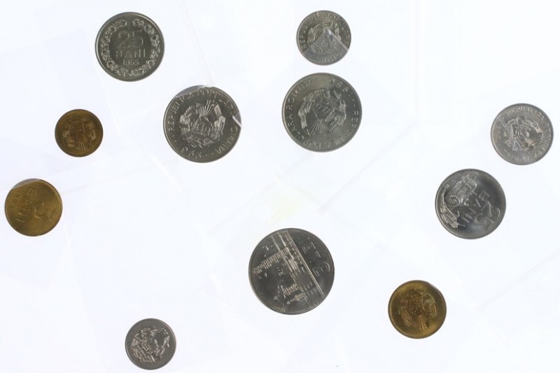 Romenia - Small lot coins Romania in box, mainly modern high quality coins