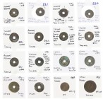 Vietnam - AE Cash coins (14), covering period 1225 to 1925, all attributed on coin-holder with references to Toda and for later issues to KM; added 2 ...