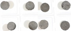 Yemen - Rasúlid, Malik Mudhaffar Samsaddin Yusuf (AH647-694), lot with 8x AR Dirham Mudhaffari, Zabid mint, dated AH658 (3), 664, 665, 668, 66x; ‘Adan...