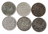 Zwitserland - Lot with 6x 5 Francs 1939 - Zürich Exposition (KM43, HMZ1223c), various qualities