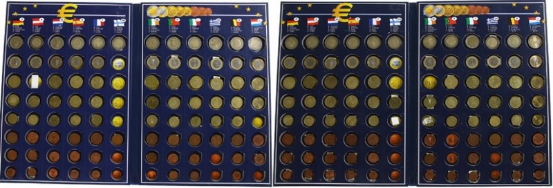 Euro's - 2x folder Euro coins