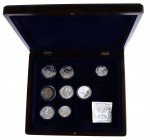 Euro's - Box with silver Proof Euro's in capsules, mainly 5 & 10 Euro's