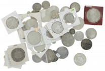 World coins - Lot various silver world coins incl. China, Israel, France, Austria etc.