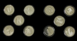 World coins - Cassette with collection 'The WWF 25th Anniversary Coin Collection', 13 silver coins of the world - Proof with COA's