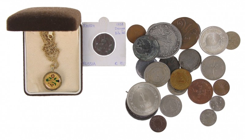 World coins - Lot with some various world coins (Middle East, Russia) a.w. Austr...