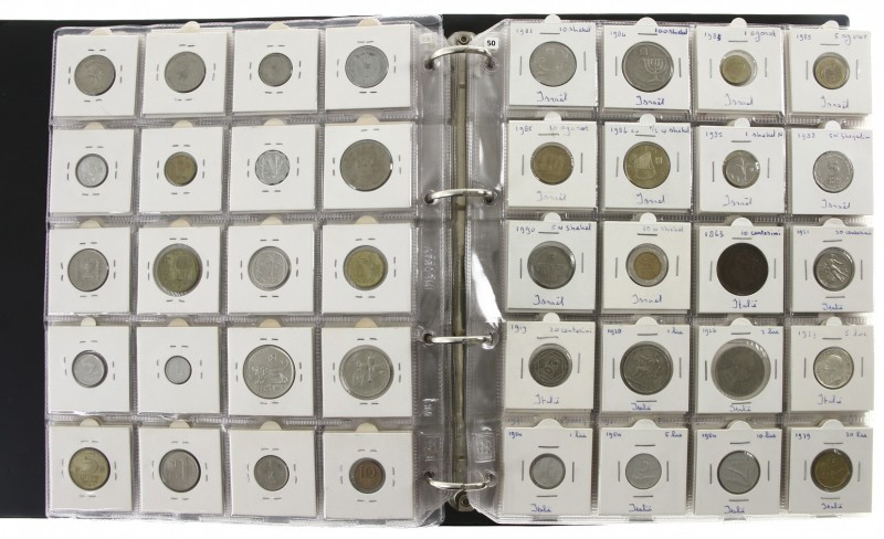 World coins - Collection world coins H-M in album with Honduras, Ireland, Japan,...