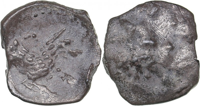 Lykaonia, Laranda AR obol Ca. 324-323 B.C.
0.60 g. 11mm. F/XF Baaltars seated l...