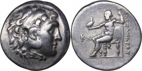 Kingdom of Macedon - Perge AR Tetradrachm, ca. 195/4 BC
16.07 g. 32mm. VG+/VG+ In the name and types of Alexander III., 336 – 323 BC. Head of Heracle...