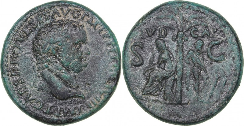 Roman Empire - Judaea Æ Sestertius - Titus 79-81 AD
24.30 g. 33mm. Titus., 79-8...