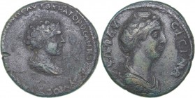 Roman Empire - Cyprus Æ - Diva Faustina Senior, with Galerius Antonius 138 AD
18.64 g. 31mm. F/F Diva Faustina Senior, with Galerius Antoninus. Died ...
