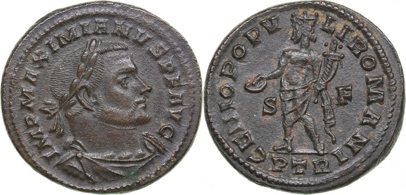 Roman Empire Æ Nummus 305-307 AD - Maximian 305-311 AD
10.46 g. 28mm. AU/AU MAX...