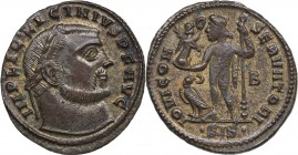 Roman Empire Æ Nummus - Licinius I 313-315 AD
2.91 g. 21mm. UNC/UNC IMP LIC LICINIVS P F AVG/ IOVI CONSERVATORI