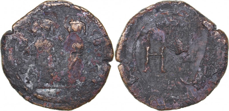 Byzantine - Chersonesos Æ-8 Pentanummia (Follis) 565-578 AD
11.21 g. 31mm. The ...