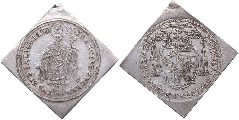 Austria 1/4 taler 1658
7,20 g. XF/XF The coin has been mounted. Guidobald, Graf...