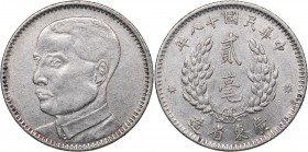 China - Kwangtung 20 cents 1929
5,27 g. VF/VF