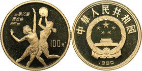China 100 yuan 1990 Olympics
10.38 g. PROOF