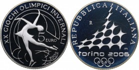 Italy 5 euro 2005 Olympics
17.98 g. PROOF