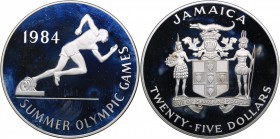 Jamaica 25 dollars 1984 Olympics
136.08 g. PROOF KM#116
