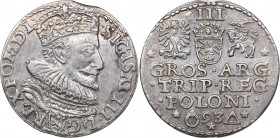 Poland - Malbork 3 grosz 1593
2,39 g. XF/AU. Mint luster. Iger# M.93.1.b. Sigismund III Vasa., 1587-1632.
