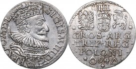 Poland - Malbork 3 grosz 1594
2,24 g. XF+/XF+ Mint luster. Iger# M.94.1.a. Sigismund III Vasa., 1587-1632.