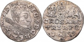 Poland - Wschowa 3 grosz 1599
2,29 g. VF+/VF+. Iger# W.99.1.a. Sigismund III Vasa., 1587-1632.