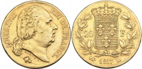 France 20 francs 1817 L
6.43 g. VF/VF