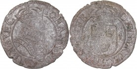 Sweden 2 öre 1571
2.77 g. F/F SM# 63. Johan III., 1568-1592. Rare!