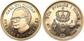 Sweden 1000 kronor 1998
5.84 g. PROOF