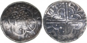 Germany - Corvey pfennig 1223–1254
1.13 g. VF/VF Hermann I von Holte., 1223–1254. Head left within quatrefoil./ Voided long cross within quatrefoil....