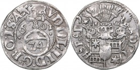 Germany - Schauenburg 1/24 taler 1601
1,81 g. AU/XF Mint luster.