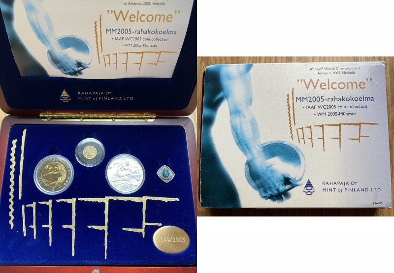 Finland Set of Sport coins 2005
Box and certificate.