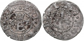 Reval Schilling 1562
1.01 g. XF/XF. Erik XIV., 1560-1568. SB# 25.