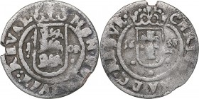 Reval 1 öre 1648
0.84 g. F/F Kristina., 1632-1654. Haljak# 1283.