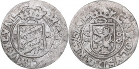 Reval 1 öre 1666
0,89 g. VF+/VF Karl XI., 1660-1697. Haljak# 1366. SB# 126.