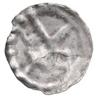 Dorpat brakteat
0,13 g. VF The Bishopric of Dorpat. Anonymous ND. 13th-14th century. Haljak# -.