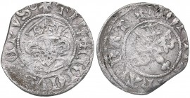 Dorpat artig 1379-1400
1.00 g. VF/VF The Bishopric of Dorpat. Dietrich III Damerov., 1379-1400. Haljak# 490.