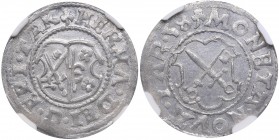 Dorpat ferding 1558
NGC MS 61. TOP POP, only. Very rare condition. Mint luster. The Bishopric of Dorpat. Hermann II Wesel., 1552-1558. Haljak# 683 5R...