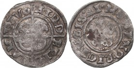 Riga schilling 1541
0.98 g. VF-/VF- The Livonian order. Hermann Brüggenei-Hasenkamp., 1535-1549. Haljak# 307.