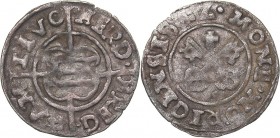 Riga schilling 1542
0.92 g. VF/VF The Livonian order. Hermann Brüggenei-Hasenkamp., 1535-1549. Haljak# 309.