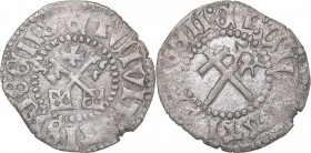 Kokenhusen (Riga) schilling 1479; 1484
0,95 g. XF/XF The Archbishopric of Riga. Sedevakanz., 1479; 1484. Similar to Haljak# 756b.