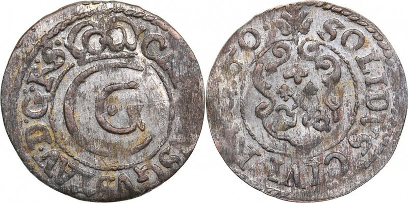 Riga solidus 1660
0.43 g. XF/XF Karl X Gustav., 1654-1660. Haljak# 1552.