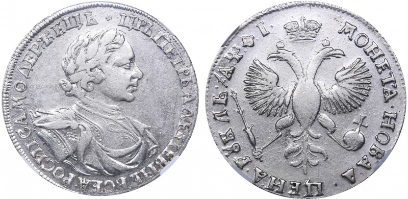 Russia Rouble 1719 ОК
NGC XF DETAILS. Bitkin# 831.