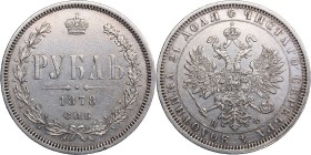 Russia Rouble 1878 СПБ-НФ
20,70 g. XF/XF Bitkin# 92.