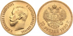 Russia 10 roubles 1900 ФЗ
8,59 g. AU/UNC Bitkin# 7. Mint luster.