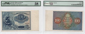 Estonia 100 krooni 1935
PMG 58. Pick# 66a. Rare condition!