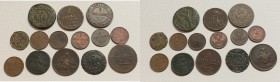 Russia coins lot 1728-1913 (14)
2 к. - 1884; 1 к. - 1728, 1836, 1837; 1/2 к. - 1748, 1799, 1899, 1900, 1909, 1912, 1913 (2); Siberia Denga 1777; Polu...