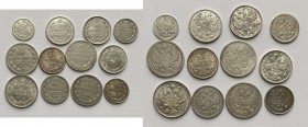 Russia silver coins 1861-1917 (12)
1861-1917 (12)