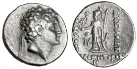 CAPADOCIA. Ariarates VII (116-101. a.C.). Dracma. H. AR 4,1 g. AULOCK-6289. MBC.