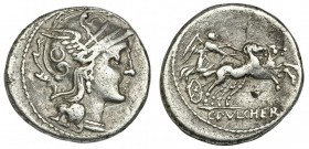 CLAUDIA. Denario. Roma (110-109 a.C.). FFC-565. SB-1. MBC-.