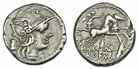 MARCIA. Denario. Roma (134 a.C.). FFC-850. SB-8. MBC.
